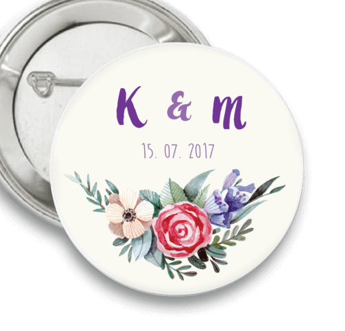 Placky se svatebním motivem